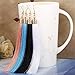 LOYALLOOK 1-3 Pairs Tassel Earrings Set Long Dangle Earrings for Women Black/Blue/Red Tassel (4 Pairs)