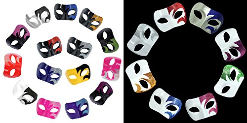 Mystic Silver Glitter & Blue Venetian Masquerade Mask ~ Mardi Gras Prom Party - Image 4