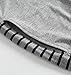 Latuza Men's Summer Sleepwear Striped Design Casual Pajama Set XL Black Striped