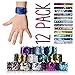 Mermaid Slap Bracelet 12 Pack for Birthday Party Favors Christmas Gifts, Two-color Decorative Reversible Charm Sequins Flip Wristband Bracelet for Kids,Girls,Boys,Women