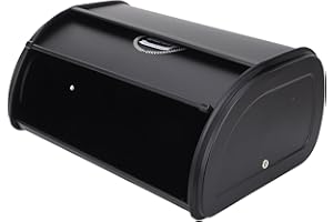 Asixxsix Bread Box, Compact Square Design Large Capacity Bread Box for Kitchen Countertop, Easy to Clean Handle Design Multif