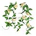 RHX Artificial Champagne Silk Rose Flower Garland Vine Wedding Party Garden Decor