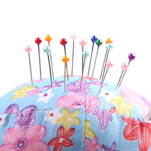 Sewing Pins with Colored Flat Heads Straight Pins Long 250pcs 8 Colors for Home Sewing Crafts.