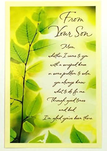 Mothers Day Card From Son(From Your Son-Mom whether I came to you with a scraped knee...) American Greetings ea
