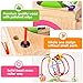 Amagoing 6-in-1 Activity Cube Multifunction Bead Maze Roller Coaster Classic Wooden Educational Toys for Kids
