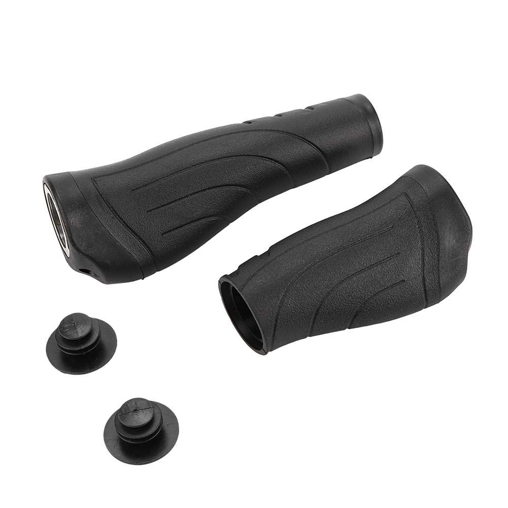 VGEBY1 Bicycle Bar Grips, Ergonomic Non-Slip Rubber Short & Long Handlebar Protector Cycling Grips Accessory for MTB Bicycle Mountain Downhill (1*long+1*short)