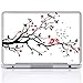 15 15.6 Inch Laptop Skin Sticker Cover Premium Sticker Cover Art Decal Decorative (Included 2 Wrist Pad Skins) - Loving Birds