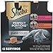 Sheba Perfect Portions Wet Cat Food Pate Savory Chicken Entree and with Sustainable Salmon Variety Pack, 2.6 oz. Twin-Pack Trays (6 Count, 12 Servings) (Pack of 2)