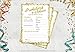50 Gold Baby Shower Prediction and Advice Cards - Gender Neutral Boy or Girl, Baby Shower Games, Baby Shower Decorations, Baby Shower Favors