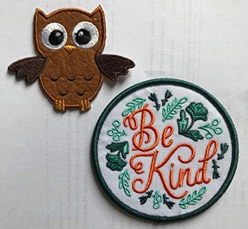 Iron on patch 'Be Kind'Embroidery Patch