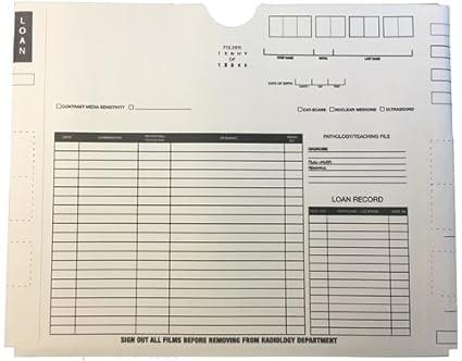 Amazon Com Standard Duty X Ray Jacket Preprinted Both Sides No Pocket 14 1 2 H X 18 1 4 W 11pt Manila Box Of 100 Industrial Scientific