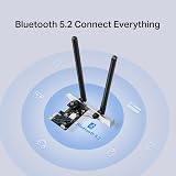 MERCUSYS MA80XE AX3000Mbps WiFi 6 PCIe Card Bluetooth 5.2 Dual Band Antennas view 3