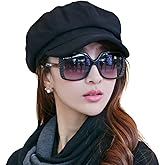 Comhats Wool Fashion Newsboy Hats for Women Winter Warm Pageboy Cabbie Cap Beret
