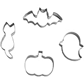Keewah Small Halloween Cookie Cutter Set, from 2.2” to 3.1” - 4 Piece - Stainless Steel