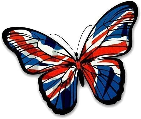 Sticar It Ltd Farfalla Bellissima Union Jack Bandiera Inglese Vinile Adesivo Decalcomania Auto 130x90mm Circa Multicolor 0x140mm Circa Amazon It Auto E Moto