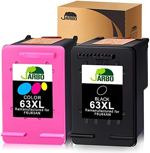 for HP 63XL Ink Cartridges High Yield 
