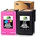 JARBO Remanufactured Ink Cartridge Replacement for HP 63 63XL Ink Cartridges Combo Pack, 1 Black+1 Tri-Color, for HP Envy 4520 4516 Officejet 4650 3830 3831 4655 Deskjet 2130 2132 1112 3630 3633 3634