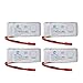 Holy Stone 4-in-1 Battery Charger and 4Pcs 3.7V 750mAh Rechargeable Li-Po RC Drone Batteries for F181C