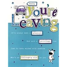 Unique 55 Farewell Card Jumbo