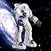Bestoying Spaceman RC Robot With Shoots Soft Rubber Missiles, Flashing Lights and Sound, Walking Talking and Dancing