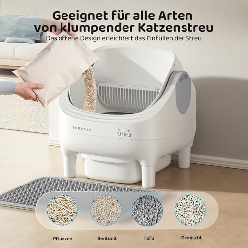 Selbstreinigende Katzentoilette Offenes XXL Kapazität