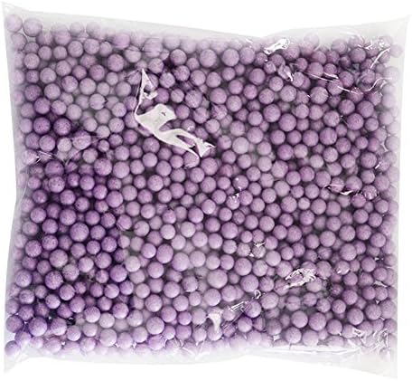 Wicemoon Small Polystyrene Styrofoam Slime Decoration Foam Beads Balls, About 7-9mm DIY Material Decorative Filled Particles