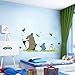 Jiquan My Neighbor Totoro Wall Decals Stickers, Removable Waterproof DIY Wall Art Mural Stickers for Kids Bedroom (Totoro-6)