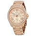 Fossil Women's AM4483 Cecile Rose Gold-Tone Watch with Crystals