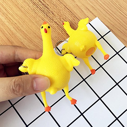 Funny Decompression Chicken Toy Squeeze Then Lay Eggs Reduce Stress Relief Ball Novelty Venting Anger Toys