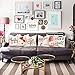 4TH Emotion Valentines Day Throw Pillow Covers 18x18 Set of 4 Red Love Heart Home Decorations Cushion Case for Sofa Couch Polyester Linen