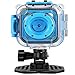 GAKOV Kids Camera, GACD WiFi 128P 2MP Underwater Kids Camera 2m Waterproof Sports Camera for Kids, Blue 1