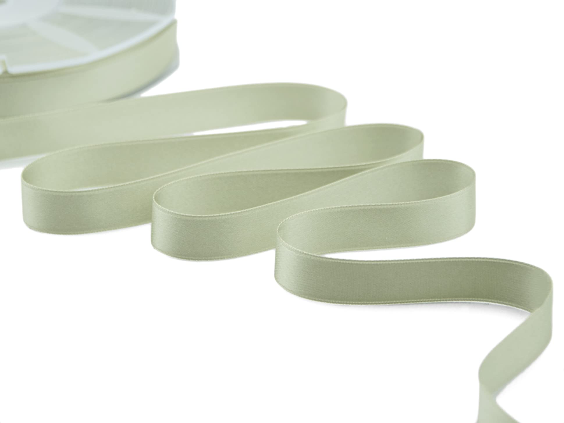 Furlanis Ribbon, Satin, Sage, 16 mm x 25 m
