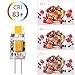 G4 LED Bulb 1.2W KLGlamp Bi-Pin LED COB Light Bulbs (12W Halogen Equivalent) 120LM 2700K Warm White AC/DC 12V 360° Beam Angle, Pack of 10
