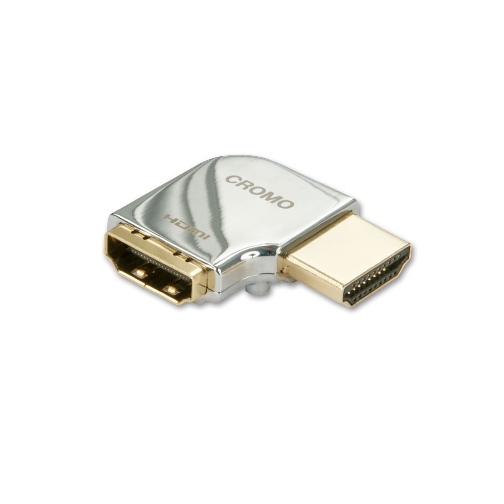 Lindy CROMO HDMI Male to HDMI Female 90 Degree Right Angle Adapter - Right