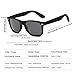 Joopin Unisex Polarized Sunglasses Men Women Retro Sun Glasses (Silver)