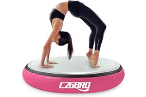 CZGBRO Air Spot Gymnastics Mat, Air Mat Tumble Track Gymnastic Equipment Inflatable Tumbler Backbend Trainer with Electric Pump for Yoga Cheerleading Home & Water Use
