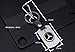Mercedes-Benz 3D Chrome Metal rectangle Keychain key Ring