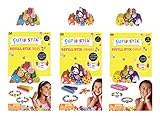 Cutie Stix Cut and Create Station Refill Packs - Animals, Treats & Emojis Sets