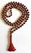 Rudraksha Rudraksh mala beads divine necklace 6 mm 108+1 meditation prayer beads 5 faceted 5 mukhi - spiritually energized hand knotted mala for nirvana w/free Velvet Rosary Pouch - US Seller