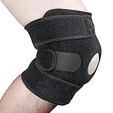 Knee Brace Support,Open Patella Brace for Arthritis, Joint Pain Relief, Injury Recovery with Adjustable Strapping & Breathable Neoprene Relieves ACL, LCL, MCL, Meniscus Tear, Tendonitis Pain