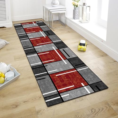 WTHYGB Teppich Läufer Flur Teppichläufer Küchenläufer Küche Teppiche rutschfest Waschbar Bettvorleger für Flur Waschküche, 60x200cm