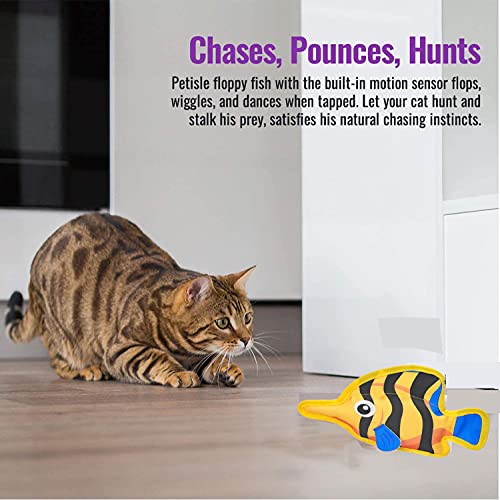 2021 Newest Fish Toys for Cats, Catnip Airbag Cat Toys with Ringing Interactive for Indoor Cat Kitten Chew Toys, Playing Teeth Grinding Pillow Toys