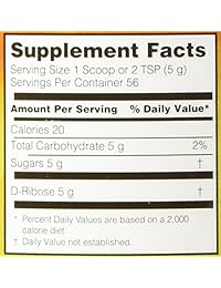 s.h.i.n.e. ® D-Ribose con Bioenergía Ribose® 9,9 oz (280 g)