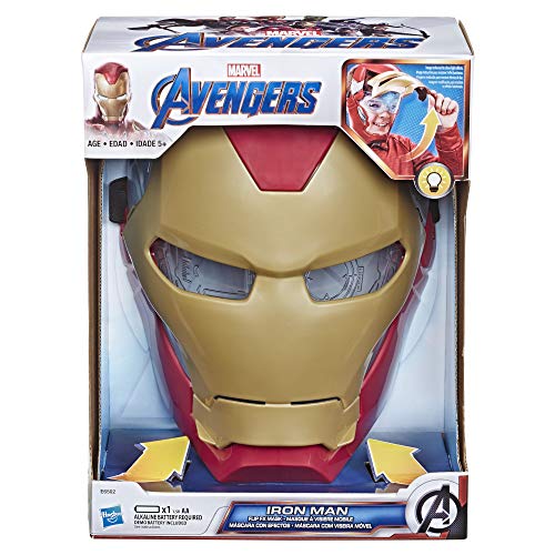 thumbnail image 2 of Marvel Avengers Iron Man Flip FX Mask - Light-Up Role Play Mask For Kids Costume Dress Up 2 of 14