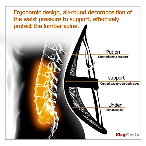 kingphenix Lumbar Support (2 Pack) with Breathable Mesh, Suit for Car, Office Chair - Image 6