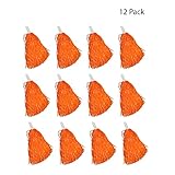 Windy City Novelties Cheerleader Pom Poms - 12 Pack (Orange)
