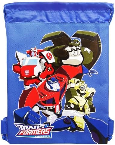 Transformers Blue Drawstring Cinch Bag backpack