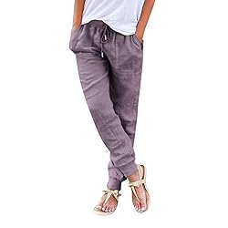 Womens Cargo Pants Waist Loose Wide Leg pocket
