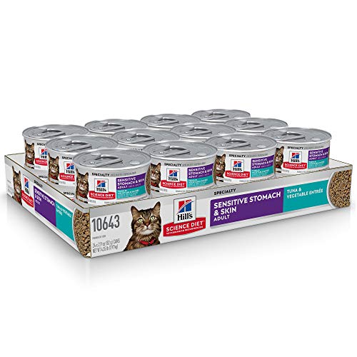 Hill's Science Diet Wet Cat Food, Sensitive Stomach & Skin, Tuna
