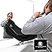 Dr Dappers Beard Bib Cape for Shaving - Beard Catcher & Hair Clippings Apron with Suction Cups for Mirror - Professional Salon Grade Black Hair Trimmings Cleaner for Men - Makes Grooming Disposal Easy
